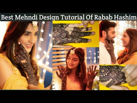 Best Mehndi Tutorial Rabab Hashim || Mehndi And Dholki Pictures Of Rabab Hashim || Mehndi Design