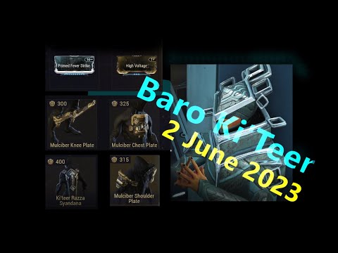 Baro Ki'Teer Shop , 2 June 2023 - Warframe Durviri Paradox