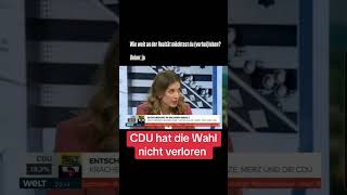 CDU hat die Wahl nicht verloren ?‼️🚨 #afd #bundestag #nachrichten #pol
