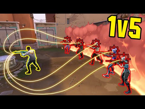 22 MINUTES OF LEGENDARY 1v5 COMEBACKS - VALORANT