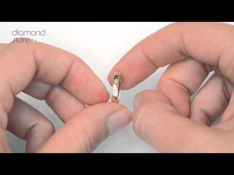 E3169 -  0.07CT Diamond Half Eternity Ring In 9K Yellow Gold