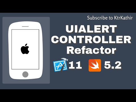 UIAlertController Refactor | Xcode 11 | Swift 5.2 | KtrKathir