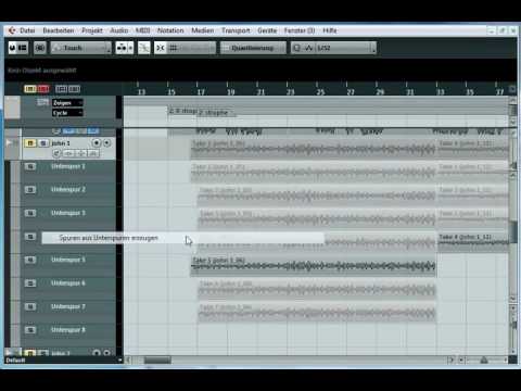 Cubase 6.5 Unterspuren