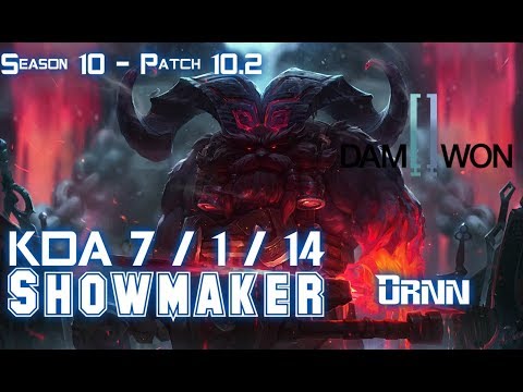 DWG Showmaker ORNN vs LUCIAN Mid - Patch 10.2 KR Ranked