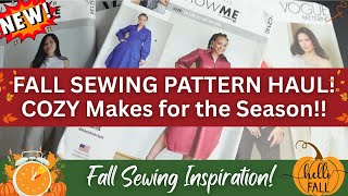 🍂 NEW Fall Sewing Pattern Haul l Cozy Makes for the Season! 🍂 