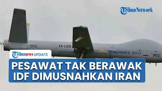 Iran Tembak Jatuh Pesawat Tak Berawak Hermes 900 Israel, Senjata Baru Zionis Dikalahkan Rudal IRGC