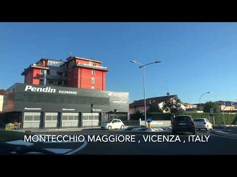 Montecchio Maggiore , Vicenza , Italy ( Driving View )
