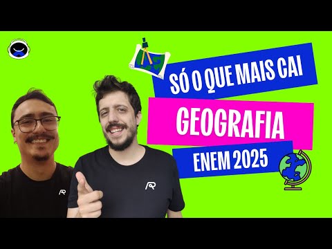 Plano JK ENEM: SÓ O QUE MAIS CAI EM GEOGRAFIA com Prof. Rafael e Prof. Fred 🗺