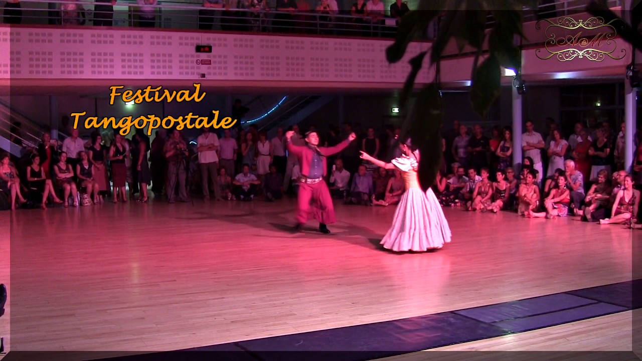 Toulouse, Folklore Argentino en Francia. Giselle Gatica y Roque Castellano. Tangopostale Festival,