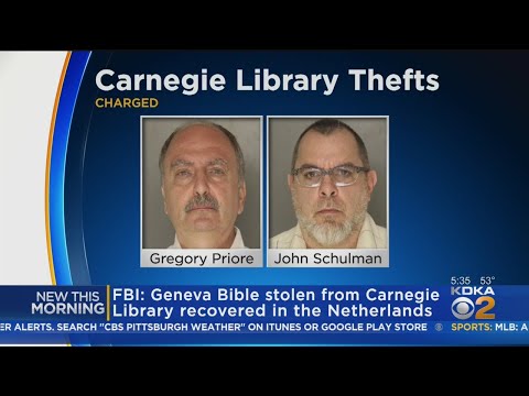 FBI: Geneva Bible Stolen From Carnegie Library Recovered