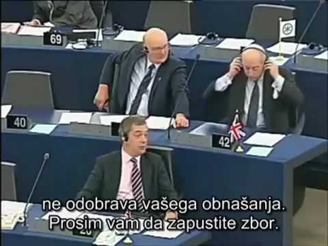 Godfrey Bloom Prejme Sovjetski Tretma v Evropskem Parlamentu