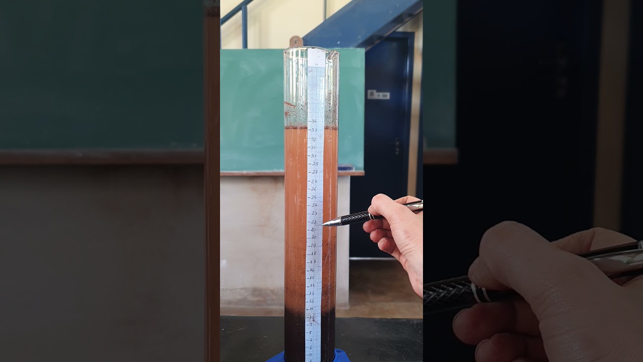 Sedimentação em proveta