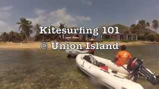 preview picture of video 'Kite Surfing in the Grenadines - A Beginner's Journey'