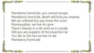 Blood Red Throne - Mandatory HomicideDeath Inc Lyrics