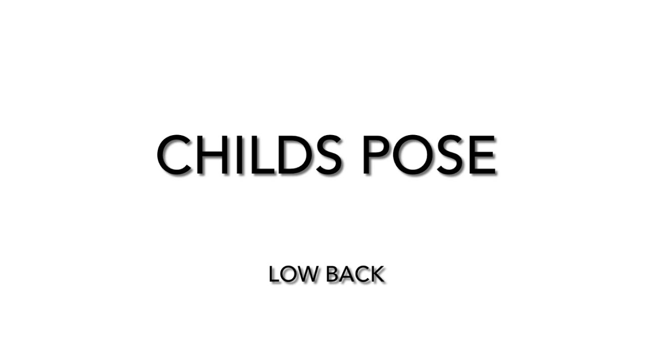 10. Child's Pose
