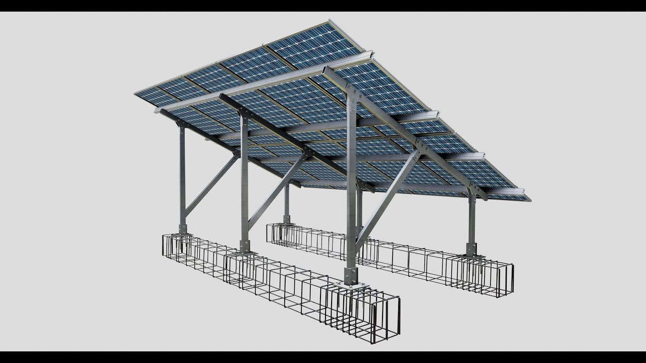 Lightweight Ground Solar Construction Type-2 3D Model