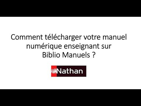 Tuto Biblio Manuels : comment télécharger votre manuel numérique