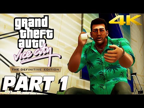 GTA VICE CITY: The Definitive Edition REMASTER | PART 1 - PROLOGUE | Pro Gameplay Movie Walkthrough