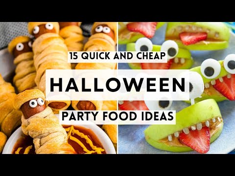 15 Halloween Party Food Ideas That Are Quick and Cheap  #HalloweenPartyFood #sharpaspirant