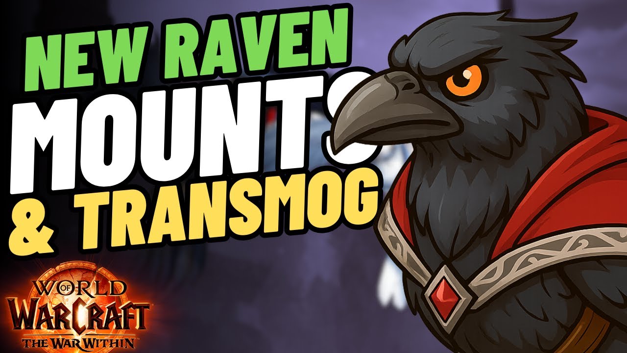 New Raven Mounts & Transmog Sets | Wings & Wisdom Pack Preview | WoW Patch 11.1.5 | TWW Season 2