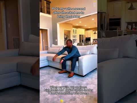 When my wife moved the ladder without asking me for help #youtube #funny #animallife #funnyprank