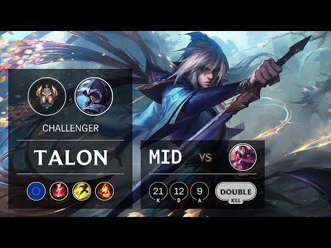Talon Mid vs Irelia - EUW Challenger Patch 9.24