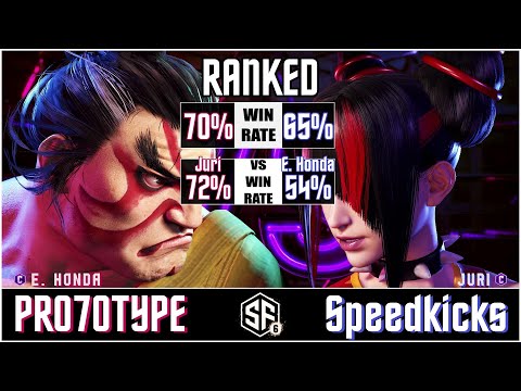 SF6 - PRO7OTYPE (E.Honda) vs Speedkicks (Juri) in Street Fighter 6