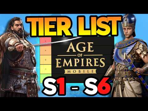 ULTIMATE HERO TIER LIST 2025?! SEASON 1 - SEASON 6! Age of Empires Mobile