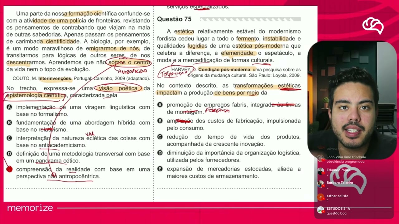 Resolução em Vídeo — Questão 75 ENEM 2019 PPL