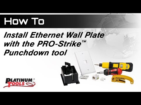 How to install Wall Plate with PRO-Strike Punchdown Tool