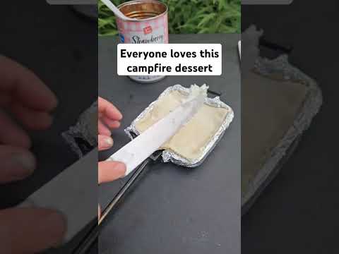 Pie crust takes this camping dessert over the top #camping #campfirecooking