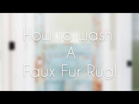 YouTube video about: How to clean a faux fur rug?