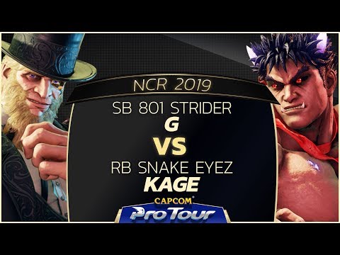 Sonicboxx 801 Strider (G) vs RB Snake Eyez (Kage) - NCR 2019 - Day 1 Pools - CPT 2019
