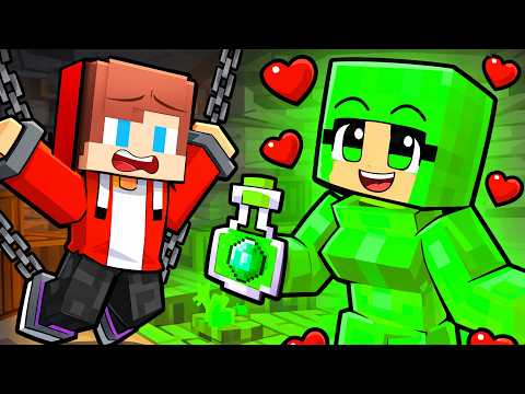 JJ Turns into The Emerald Man - Maizen Minecraft Animation