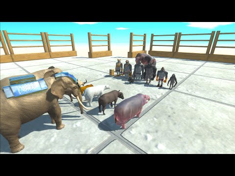 Sky Arena MODERN MAMMALS TEAM vs ALL FACTIONS TEAM - Animal Revolt Battle Simulator ARBS