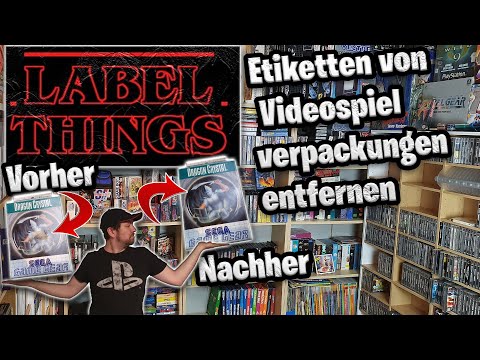 LabeL ThingS - EtikettenTERROR in 4 Stufen - AUFKLEBER von VIDEOSPIELVERPACKUNGEN leicht LÖSEN