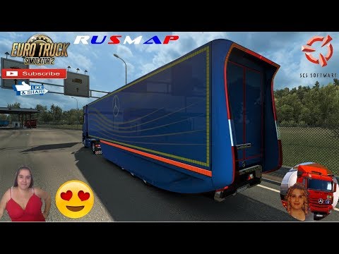 Euro Truck Simulator 2 (1.37) MB AeroDynamic Trailer v1.1 by AM Road to Nevel + DLC's & Mods