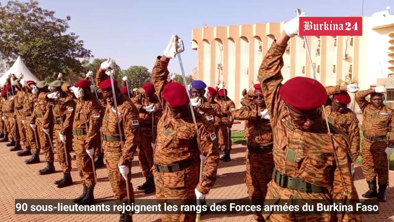 90 sous-lieutenants rejoignent les rangs des Forces armées du Burkina Faso