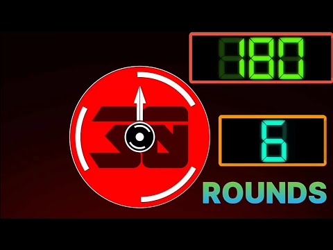 180 Seconds(3 Mins)Countdown with Circle clock 30 Secs=6 Rounds Remix BBC Global Breakdown2021 Ver.2