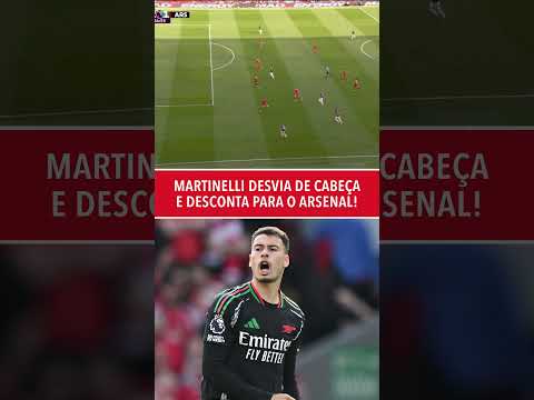 Alerta de gol brasileiro na Premier League: Martinelli deixa o dele contra o Liverpool #shorts