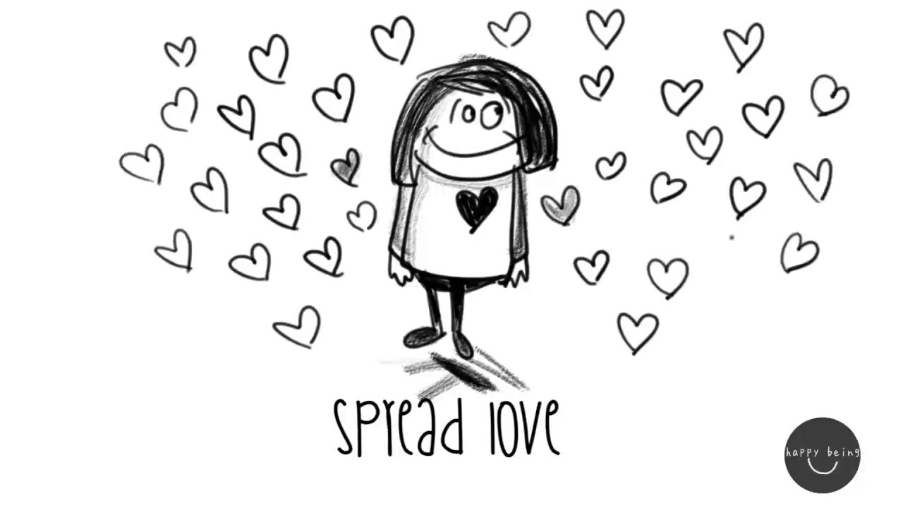How to Draw A Simple Doodle - SPREADLOVE - Happy Being Doodles