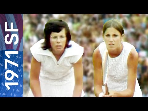 16-year-old Chris Evert vs 27-year-old Billie Jean King | US Open 1971 Semifinal