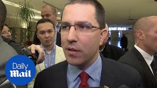 Diplomáticos abandonan el discurso de la ONU del Ministro de Relaciones Exteriores de Venezuela