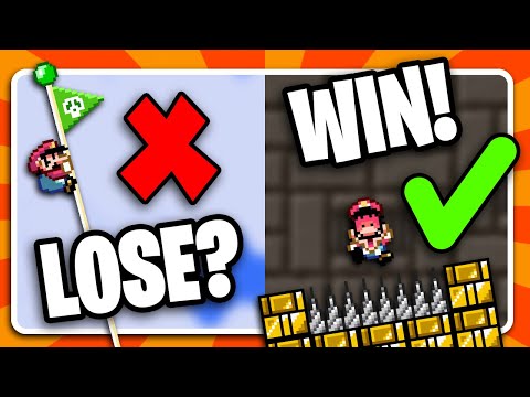 LOSE = WIN?! - Mario, but find a way to LOSE!!