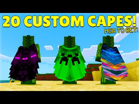 How You can get CUSTOM Capes in Minecraft PE (WORKING...