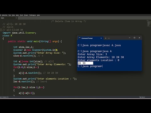Program To Delete Array Elements Java Language