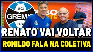 PAPAI CHEGOU!! RENATO GACHO NO GRMIO EM 2022, VEJA O QUE O PRESIDENTE FALOU! (Notcias do Grmio)