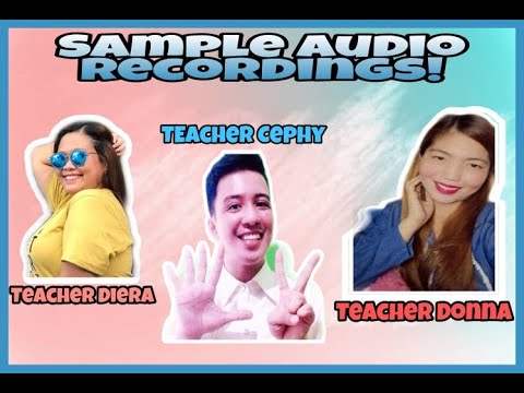 Acadsoc and 51talk sample Audio recordings. (For ESL ONLINE TEACHER)