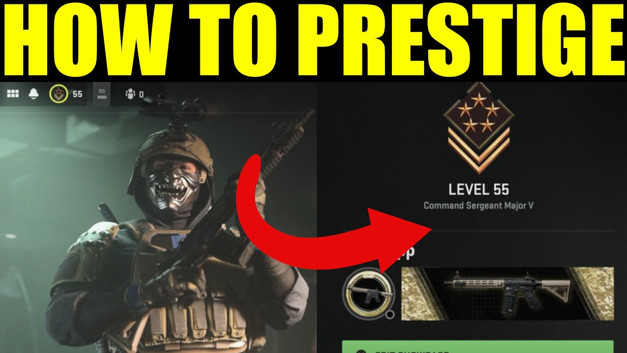 How to prestige in Modern Warfare 2 (Rank 55 Max Level GAMEPLAY)