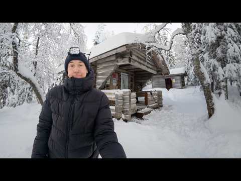 3 Days Alone in a Finnish Wilderness Cabin at -30°C